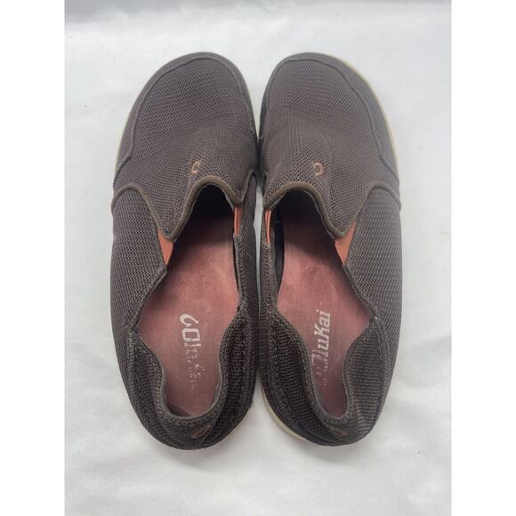 MENS OLUKAI NOHEA MESH GRAY CONVERTIBLE SLIP ON SHOES 8M - Picture 9 of 10